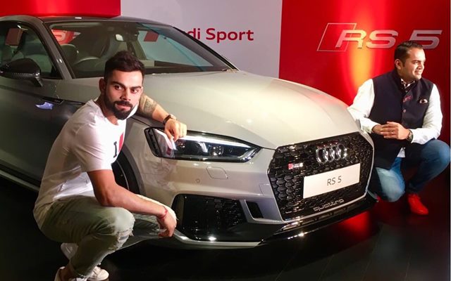 Virat kohli With Audi RS5 Coupe